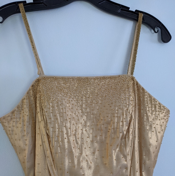 Vintage Prom Dress Champagne - Picture 2 of 13
